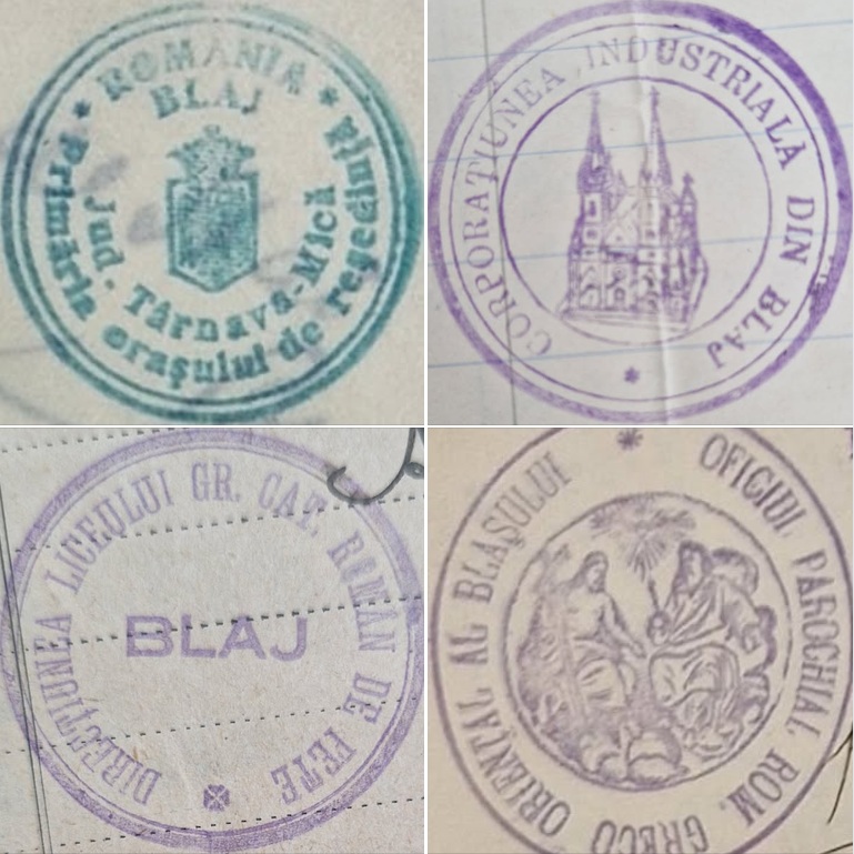 stampile interbelice de la Blaj
