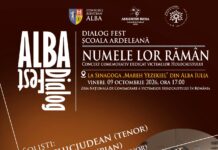 Alba Dialog Fest: „Numele lor rămân”, concert comemorativ dedicat victimelor Holocaustului
